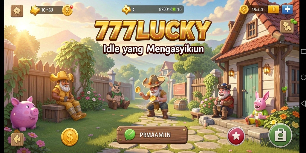 Tampilan gameplay <strong>777LUCKY</strong> yang menampilkan kemajuan dan keseruan.