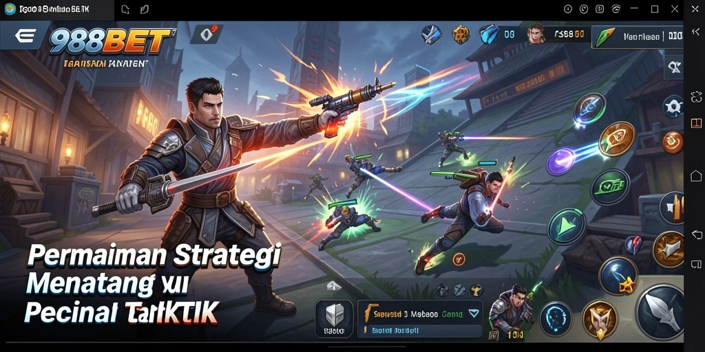 Tangkapan layar utama menampilkan aksi mendebarkan dalam gameplay strategi.