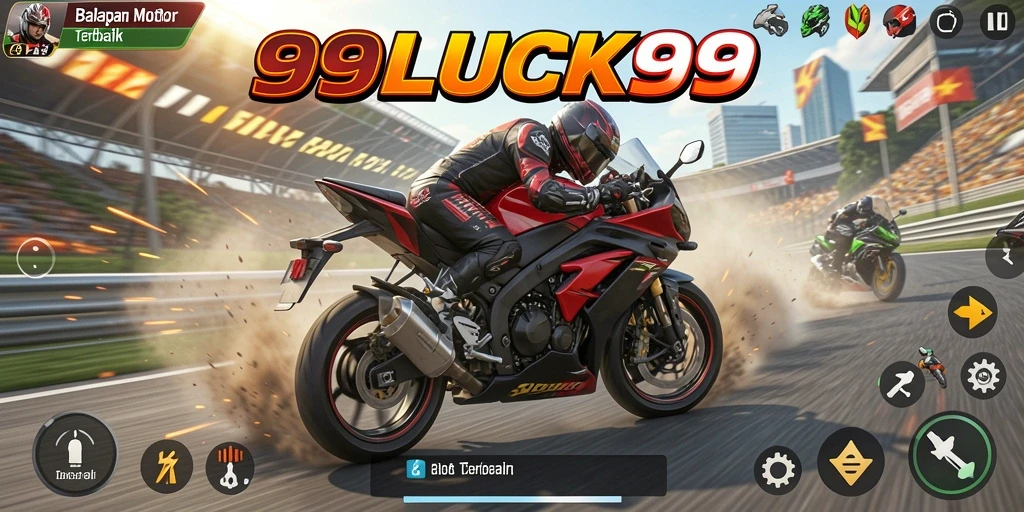 Gameplay seru di 99LUCK99 dengan balapan motor yang mendebarkan.