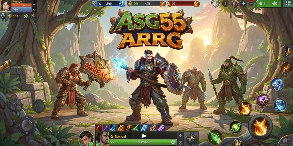 Tangkapan layar gameplay ASG55 yang menampilkan petualangan menegangkan.
