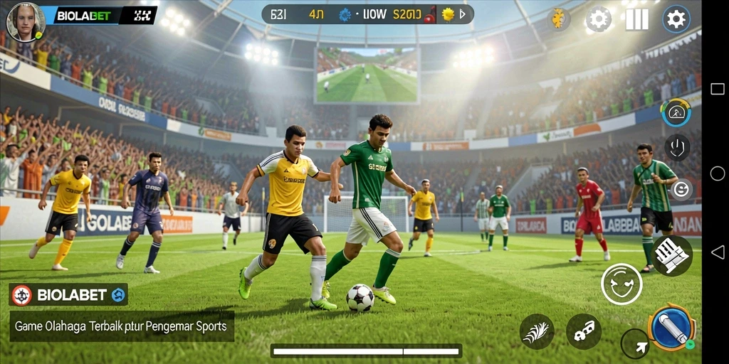 Tampilan gameplay <strong>BIOLABET</strong> yang mendebarkan dari pertandingan olahraga.
