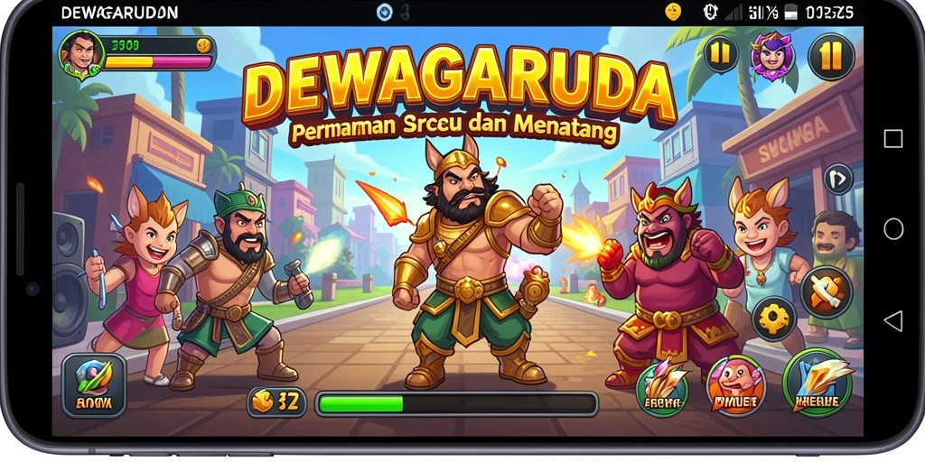 Screenshot DEWAGARUDA menampilkan aksi gameplay yang seru dan penuh tantangan.