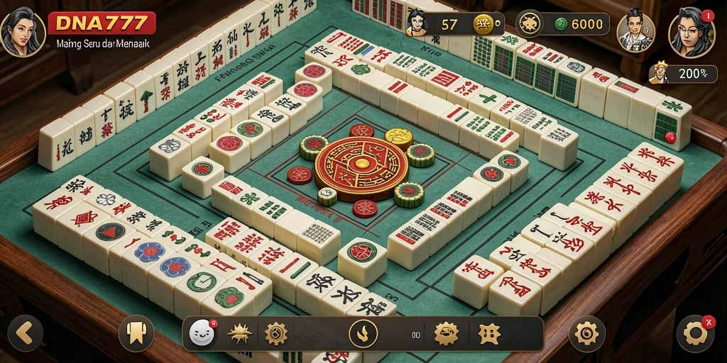 Gameplay menarik Mahjong di DNA777 dengan desain visual yang menakjubkan.