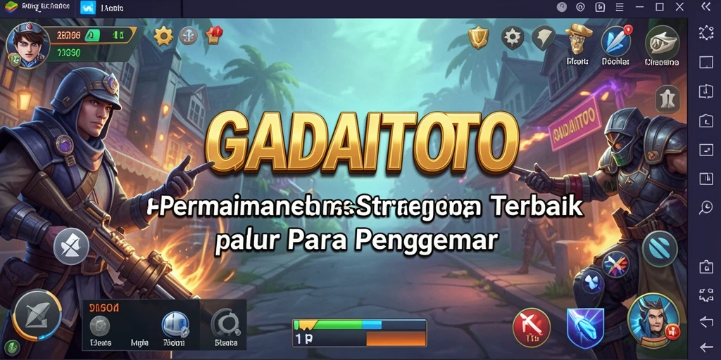 Tampilan gameplay menarik GADAITOTO dengan pertempuran strategi.