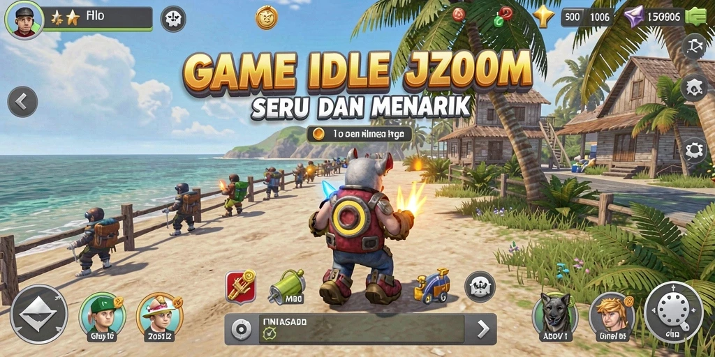 Tampilan gameplay J200M yang menawan dan menenangkan.