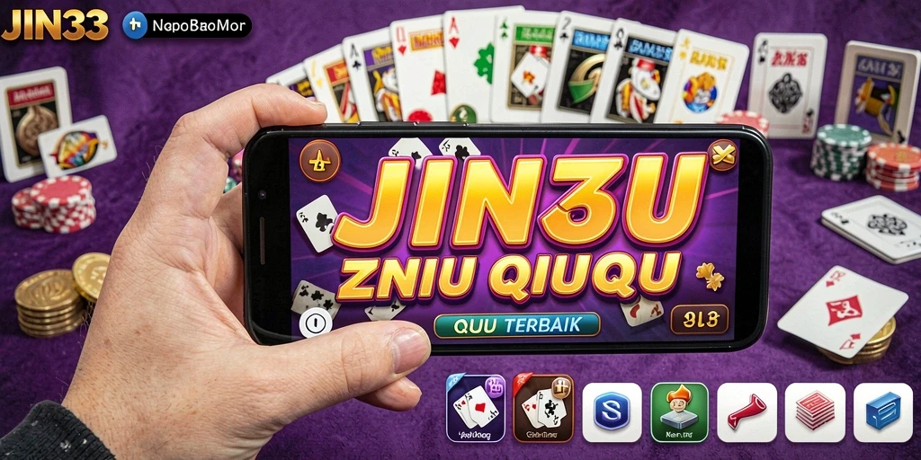 Screenshot JIN33 menampilkan aksi seru gameplay QiuQiu.