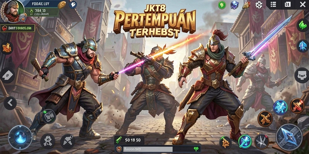 Gameplay seru JKT8 dalam pertarungan Battle Royale.