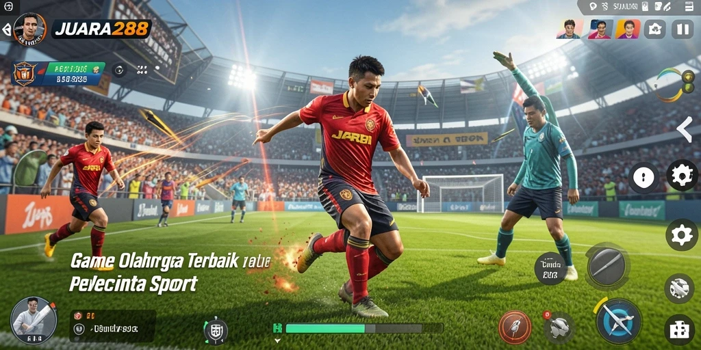 Tampilan gameplay mendebarkan dalam JUARA288 saat bertanding.