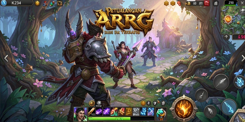 Tampilan gameplay ARPG yang seru dan mendebarkan di K234.