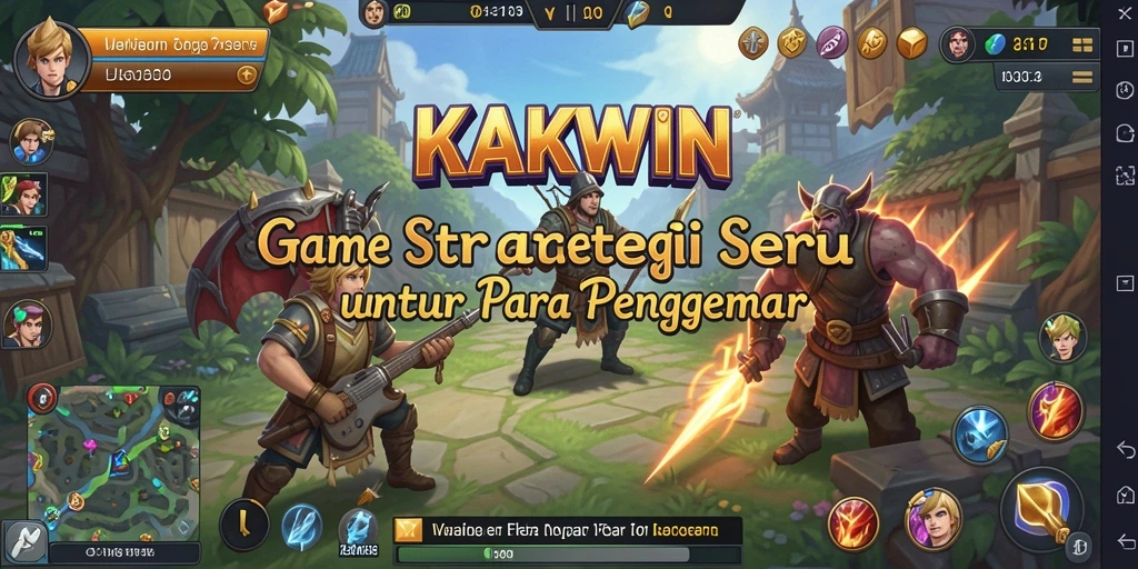 Screenshot KAKWIN menampilkan aksi strategi yang mendebarkan.