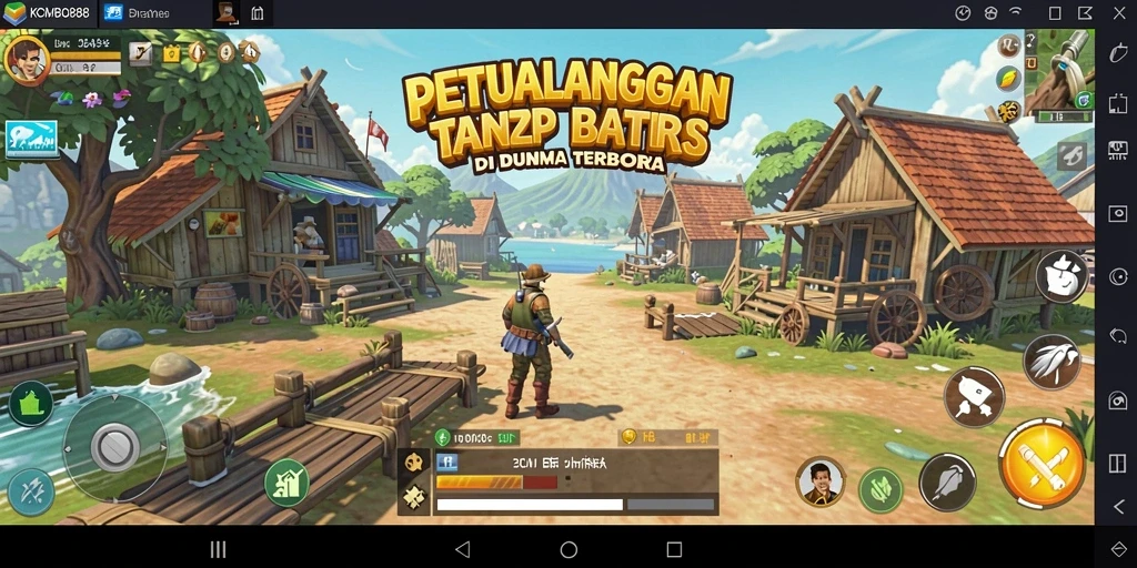 Tampilan gameplay spektakuler dari dunia terbuka KOMBO88.