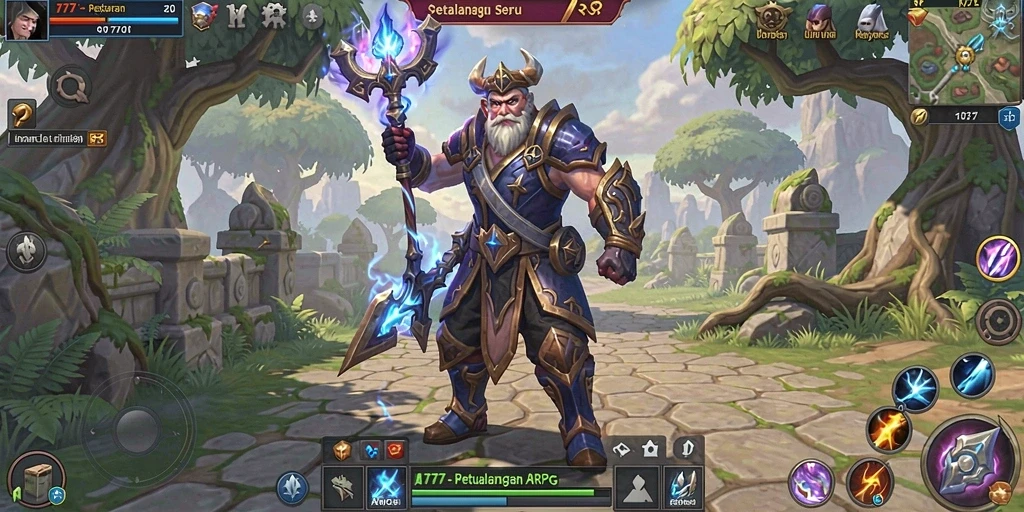 Tampilan menarik dari gameplay ARPG di L777.