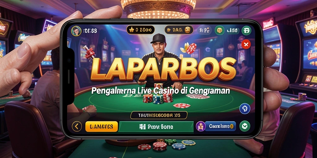 Tampilan gameplay LAPARBOS yang menarik dan interaktif dengan dealer langsung.