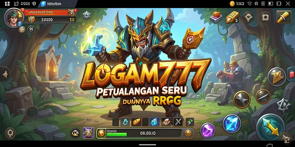 Gameplay menegangkan dalam LOGAM777 dengan karakter dan lingkungan yang kaya.
