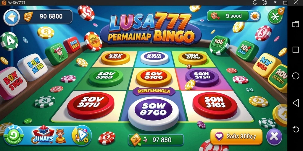 Gameplay seru LUSA777 dalam permainan Bingo.