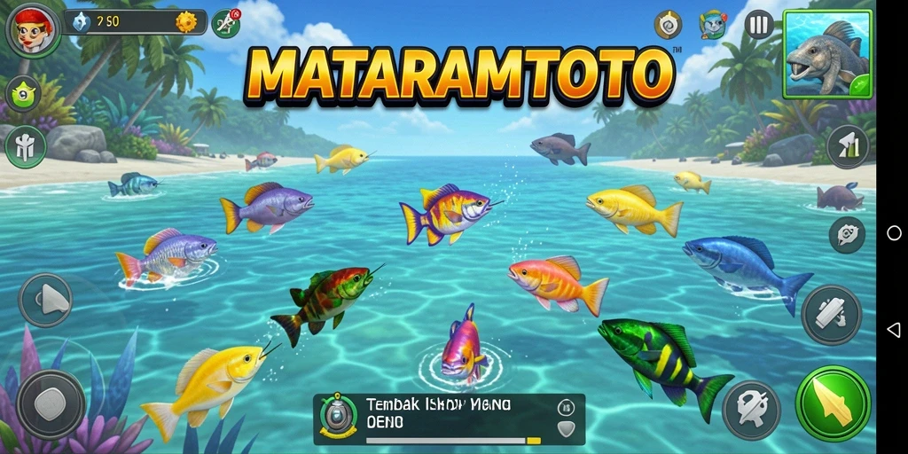 Screenshot menunjukkan gameplay yang menarik dan seru dari Tembak Ikan.