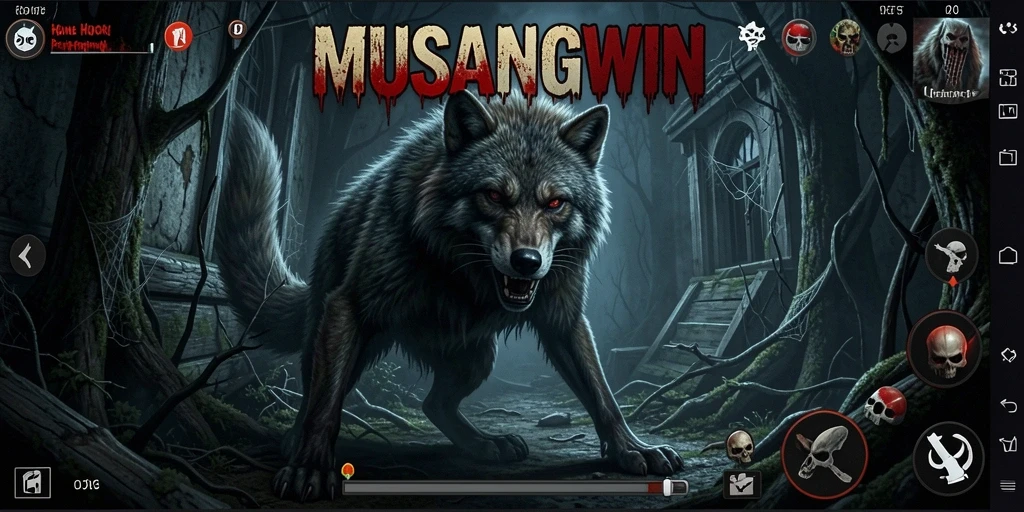 Tangkapan layar gameplay MUSANGWIN, merasakan ketegangan horor yang mendalam.