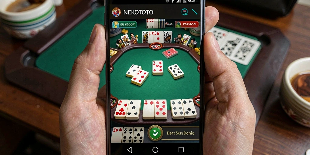 Screenshot gameplay <strong>NEKOTOTO</strong> yang menunjukkan keseruan permainan Domino.