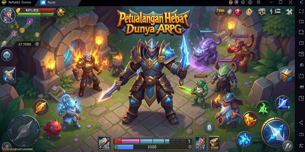 Screenshot gameplay RATU303 menampilkan aksi pertarungan yang mendebarkan.