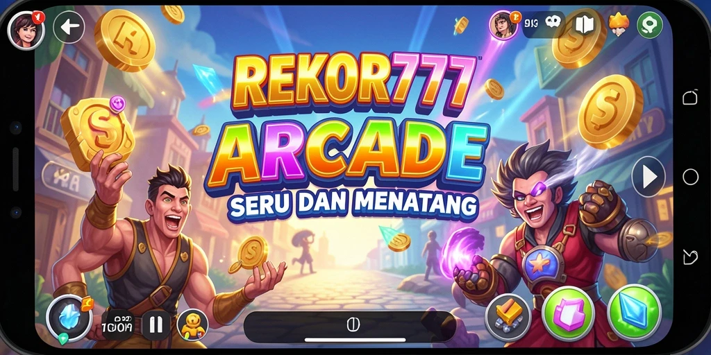 Screenshot gameplay <strong>REKOR777</strong> menampilkan aksi Arcade yang mendebarkan.