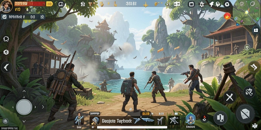 Tampilan gameplay <strong>RPRPRP</strong> yang menakjubkan di dunia terbuka.