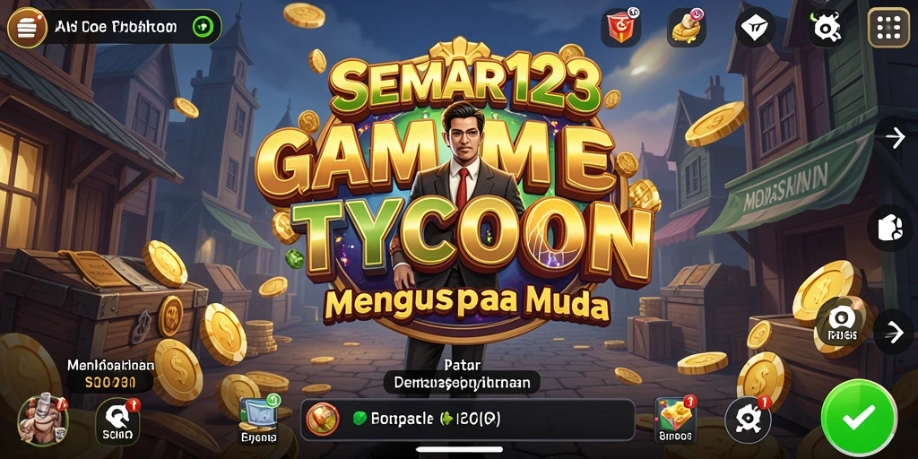 Tampilan gameplay Tycoon yang menghibur dan penuh strategi.