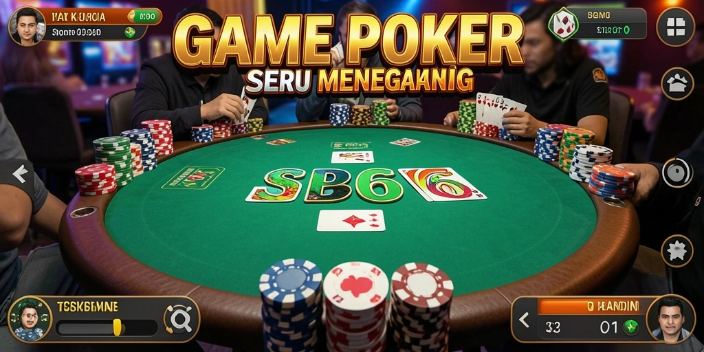 Tampilan screenshot SP666 memperlihatkan momen menegangkan dalam permainan Poker.