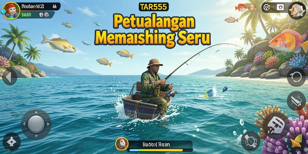 Tangkapan ikan yang mengesankan dalam gameplay TAR555.