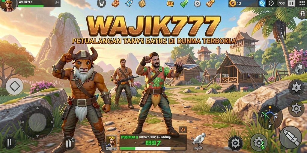 Screenshot gameplay WAJIK777 menampilkan dunia terbuka yang luas dan menawan.