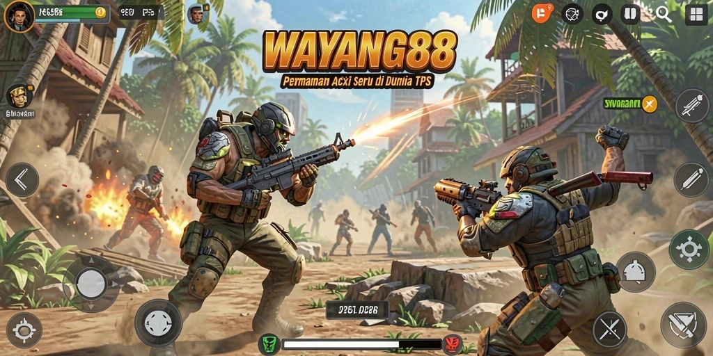 Tangkapan layar menunjukkan aksi menegangkan di game TPS.