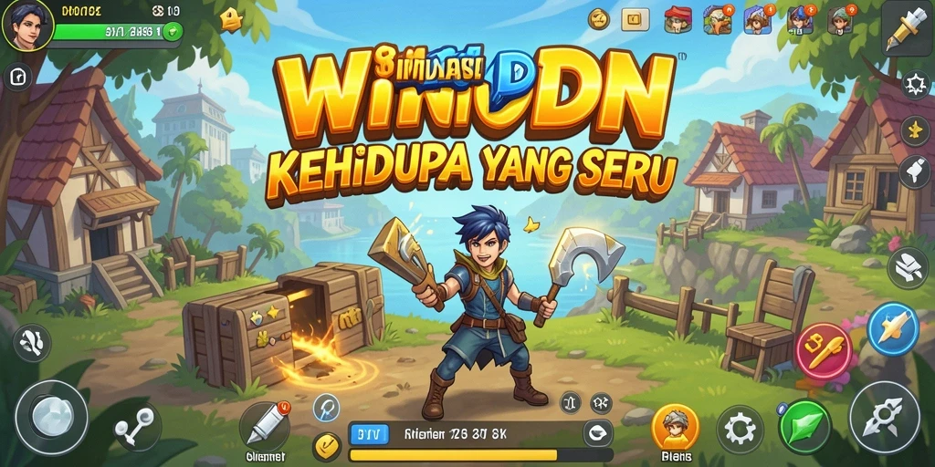 Tampilan gameplay menarik dari simulasi kehidupan dalam WINIDN.
